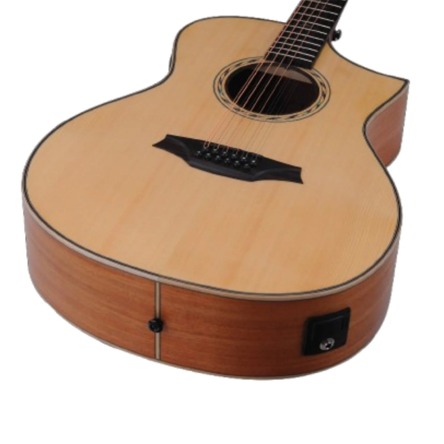 Bromo BAT4CE Tahoma Auditorium 12 String Electro Acoustic Guitar - Image 3