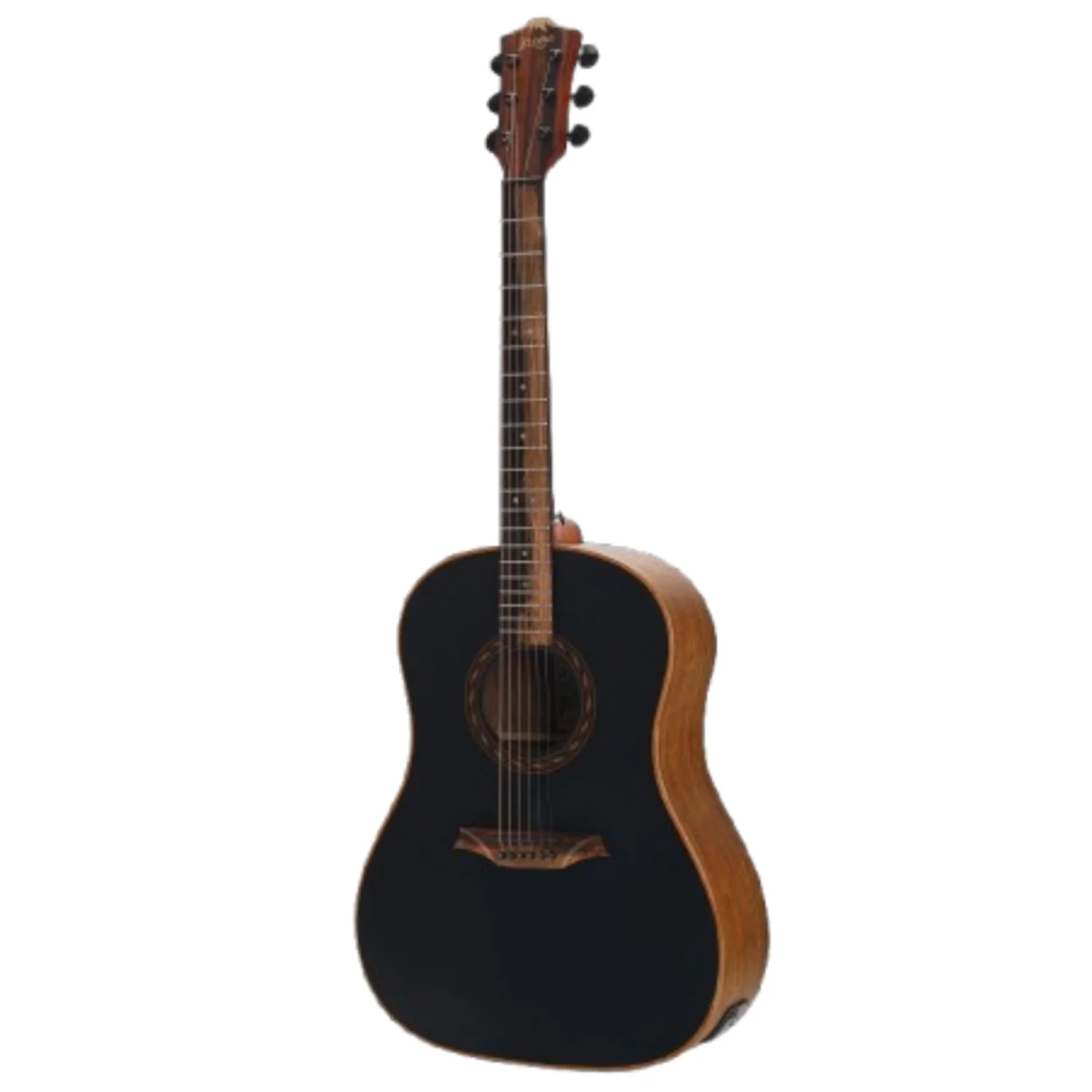 Bromo BAT9ME Tahoma Round Shoulder Dreadnought Electro Acoustic Guitar with EQ - Image 2