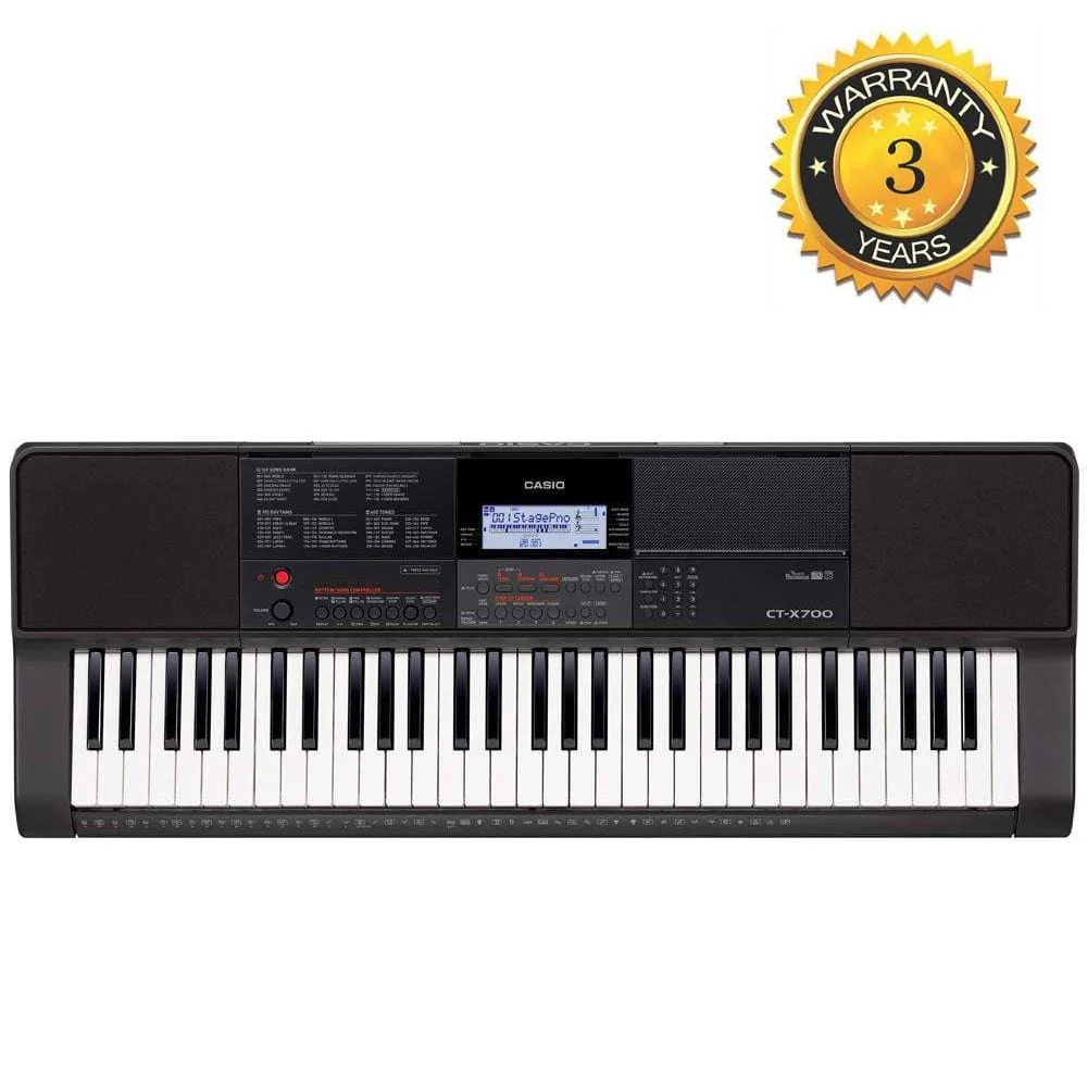 Casio CT-X700 61-Key Portable Keyboard With Adapter - Image 2