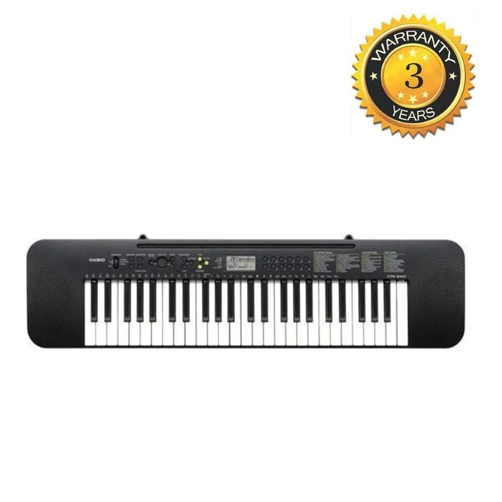 Casio CTK-240 Portable Musical Keyboard + Power Adapter - Image 2