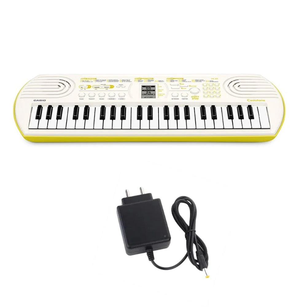 Casio SA-80 Casiotone 44 Key Kids Mini Portable Keyboard with Adapter, Polishing Cloth, Dust Cover, Online Lessons, Warranty & Ebook - Image 2