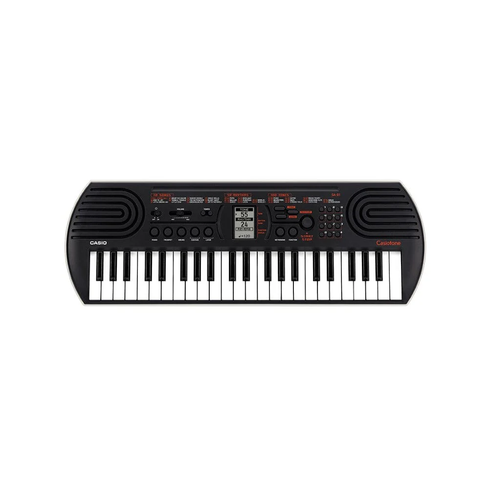 Casio SA-81 Casiotone 44 Key Kids Mini Portable Keyboard with Adapter, Polishing Cloth, Dust Cover, Online Lessons, Warranty & Ebook - Image 4