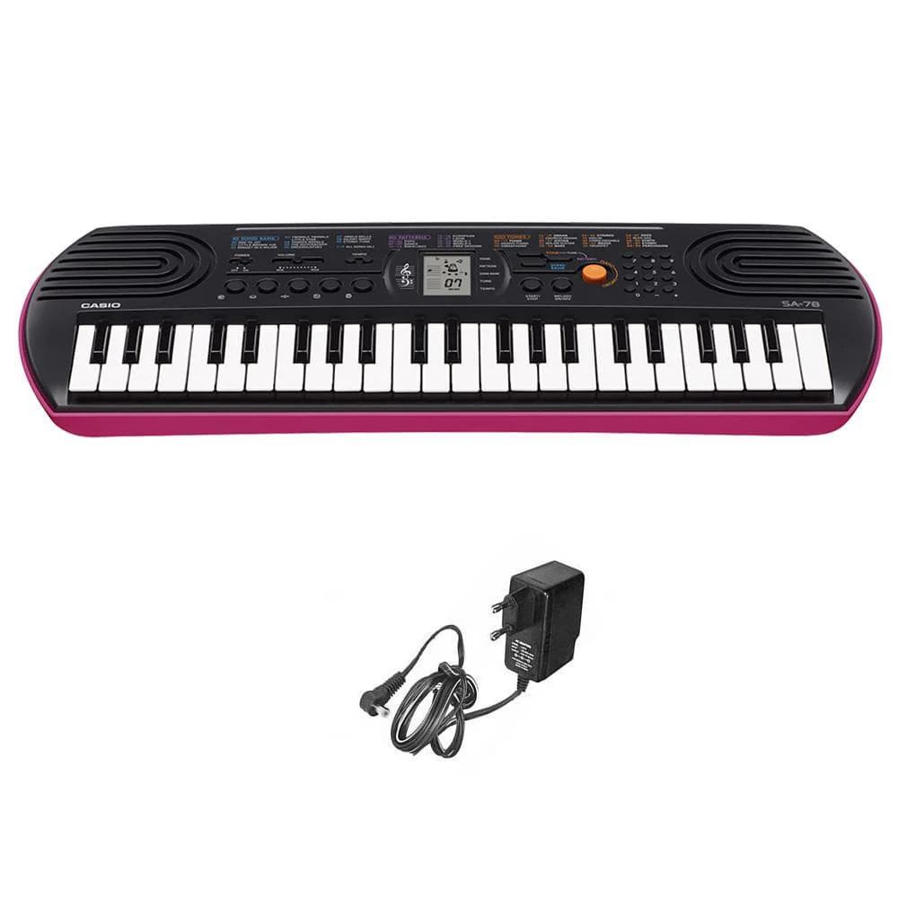 Casio SA78 Mini Portable Keyboard With Adapter, Polishing Cloth, Dust Cover, Online Lessons, Warranty & Ebook - Image 3
