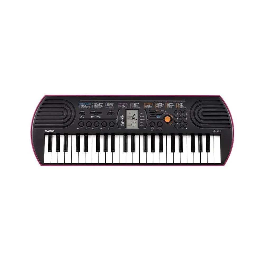 Casio SA78 Mini Portable Keyboard With Adapter, Polishing Cloth, Dust Cover, Online Lessons, Warranty & Ebook - Image 4