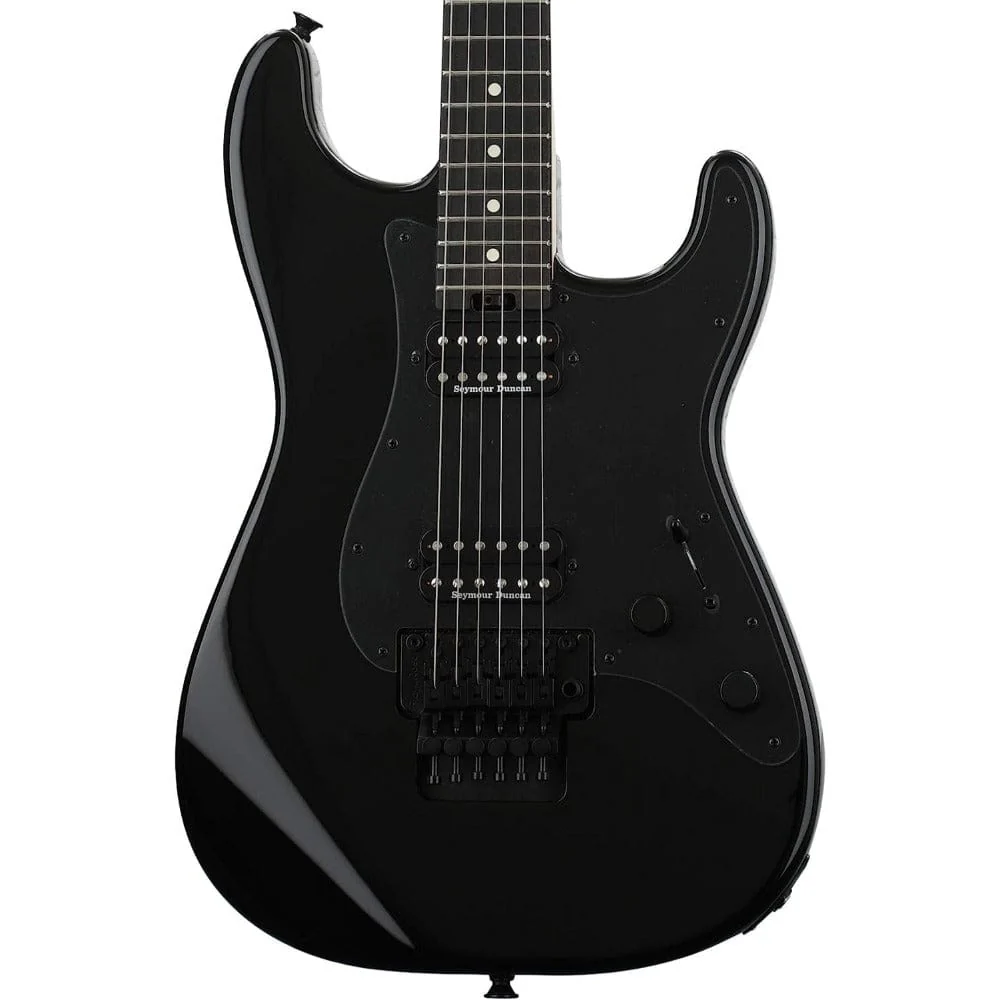 Charvel Pro-Mod So-Cal Style 1 HH FR Ebony 6 String Electric Guitar - Gloss Black - Image 2