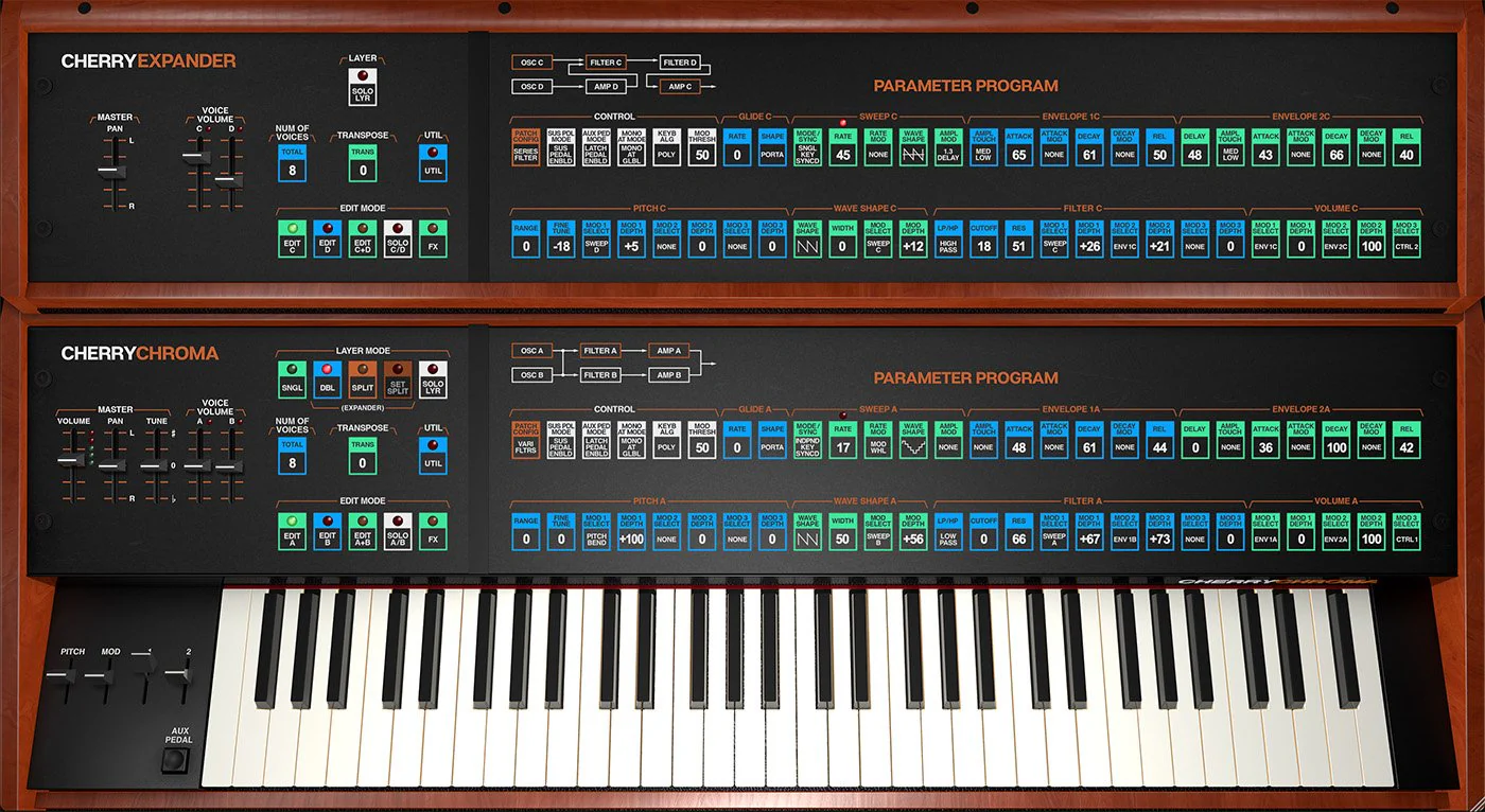 Cherry Audio Rhodes Chroma Synthesizer – Professional Audio Software & Plugin - Image 3