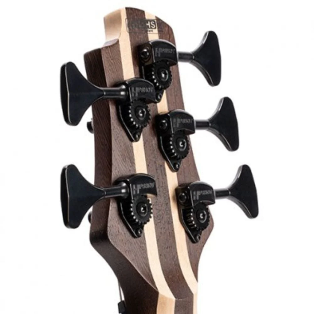 Cort A5 Ultra Ash 5 String Bass Guitar with Case - Etched Natural Black - Image 5