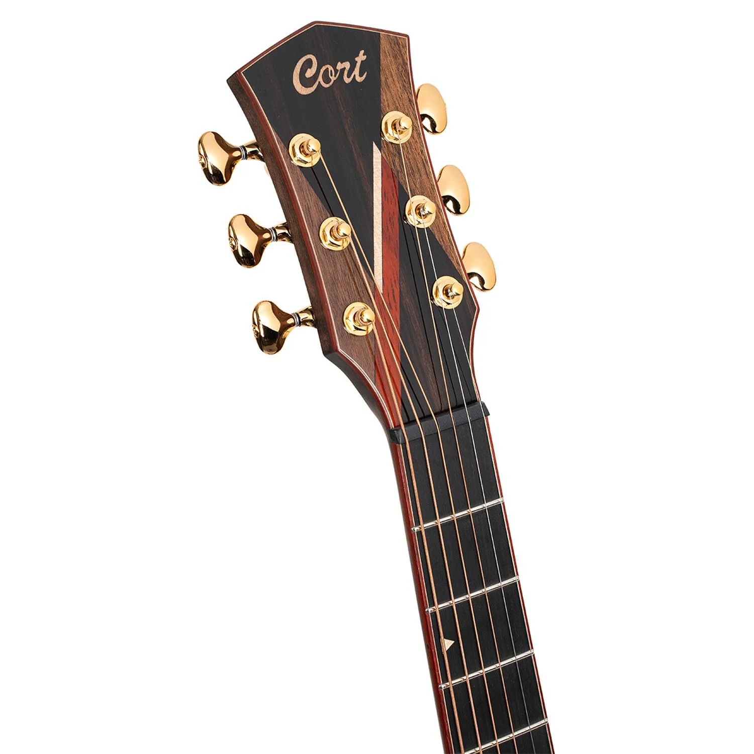Cort Abstract Delta 6 String Electro Acoustic Guitar with Case - Natural Glossy - Image 5