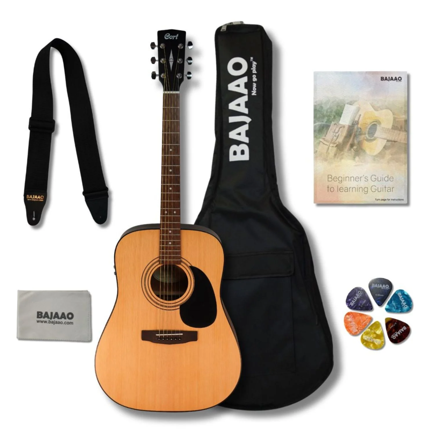 Cort AD300E 6 String Electro Acoustic Guitar - Image 16