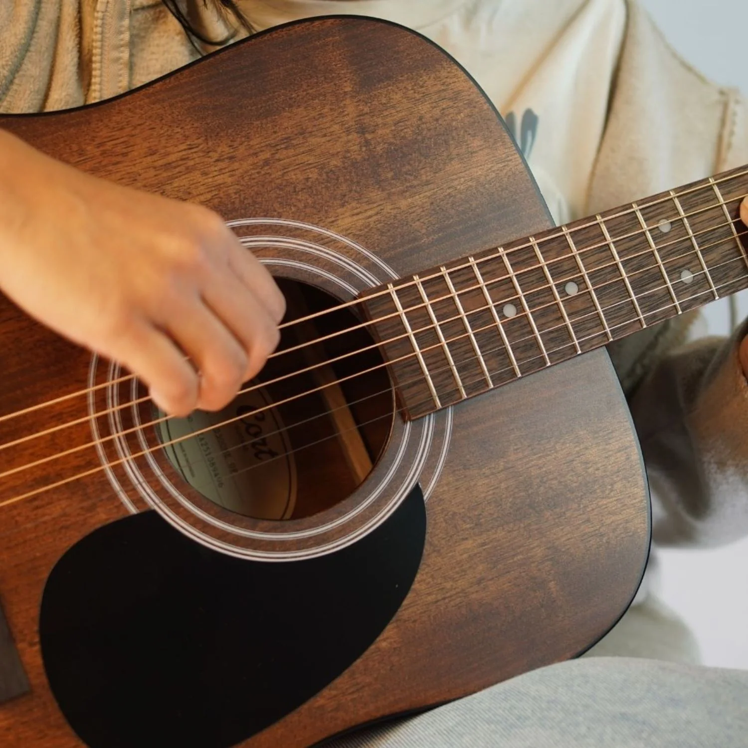 Cort AD300E 6 String Electro Acoustic Guitar - Image 47