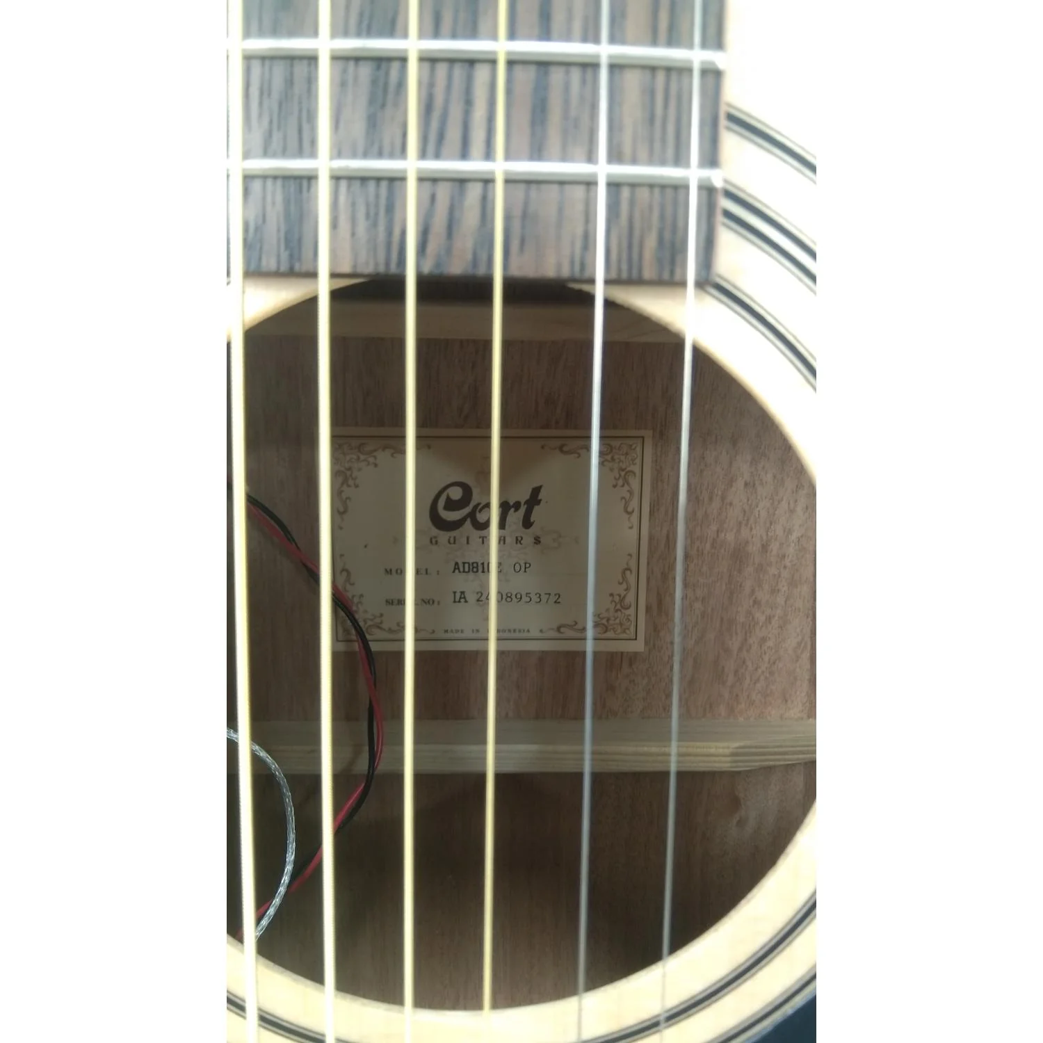 Cort AD810E Dreadnought Electro Acoustic Guitar - Open Pore Natural - Open Box - Image 21