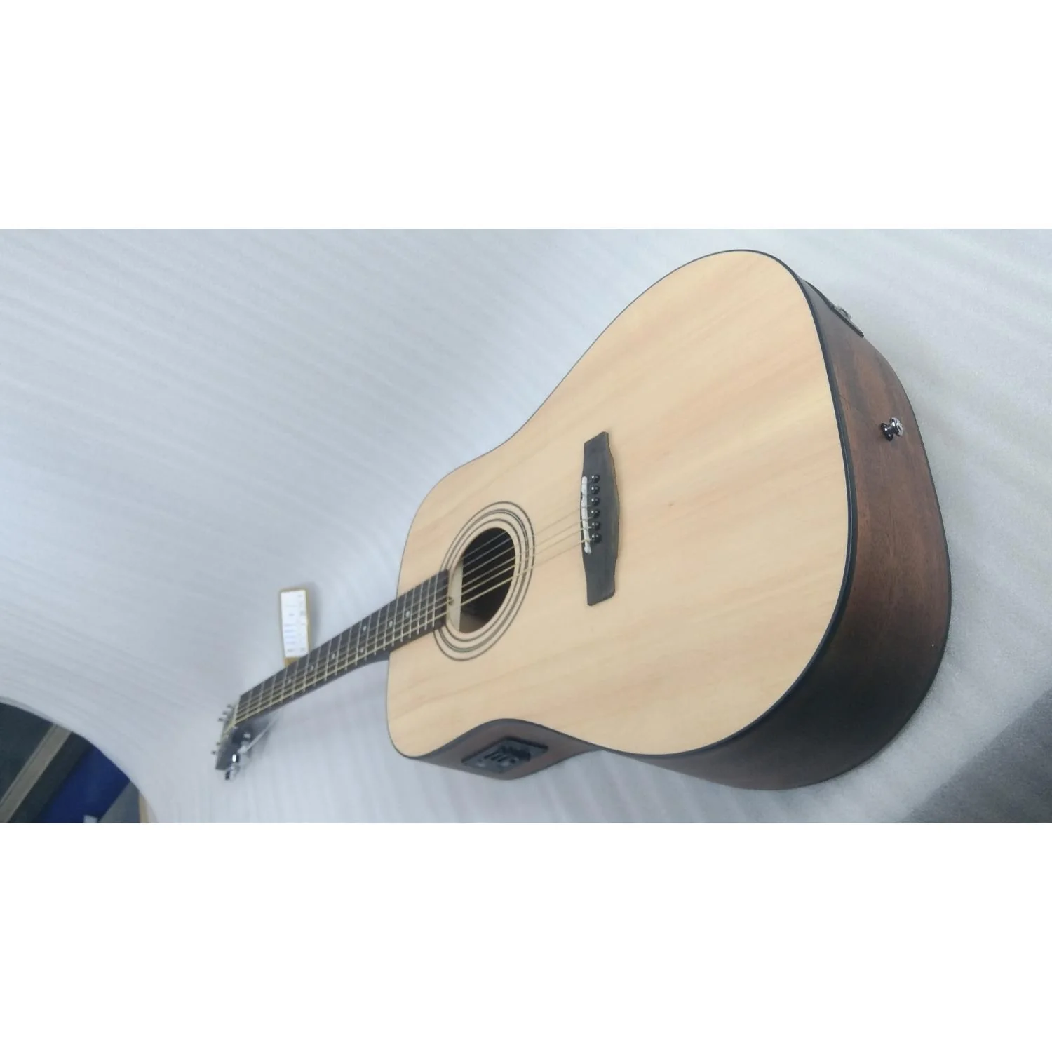 Cort AD810E Dreadnought Electro Acoustic Guitar - Open Pore Natural - Open Box - Image 3