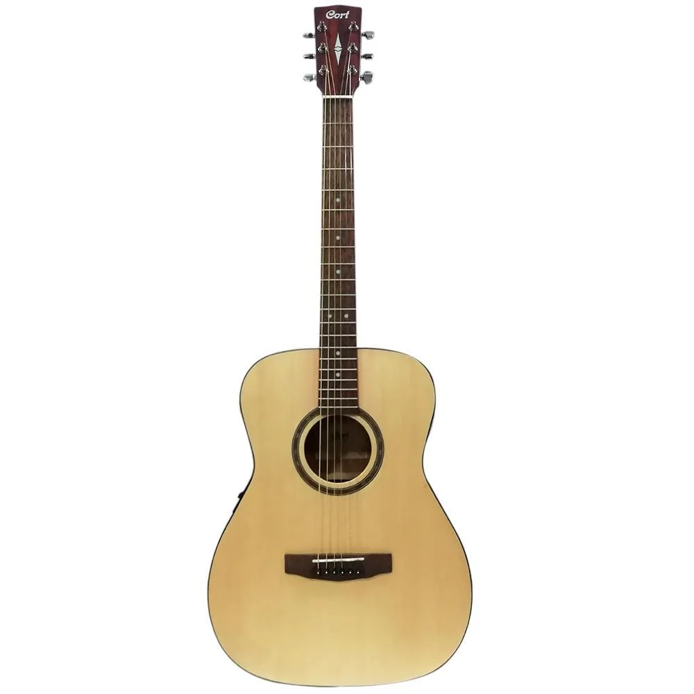 Cort AF 550 Solid Top 6 String Grand Concert Electro Acoustic Guitar - Open Pore