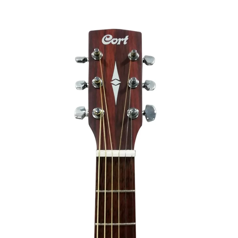 Cort AF 550 Solid Top 6 String Grand Concert Electro Acoustic Guitar - Open Pore - Image 6