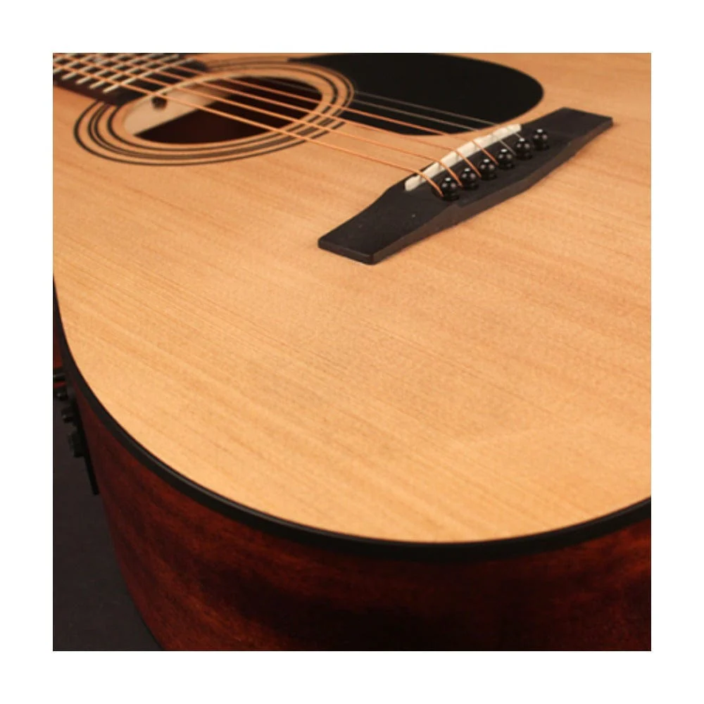 Cort AF515CE 6-String Electro Acoustic Guitar With Gigbag, Picks, Strap, Cloth & Ebook - Image 7