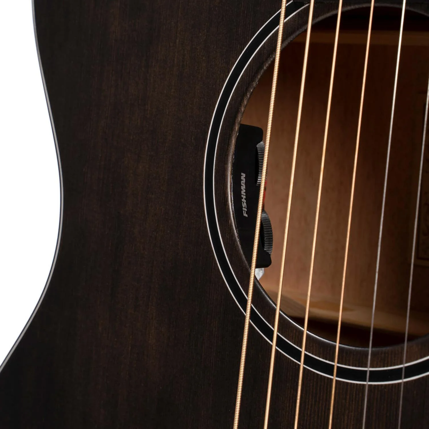 Cort Core-OC Spruce 6-Strings Electro Acoustic Guitar With Case - Open Pore Trans Black - Image 5