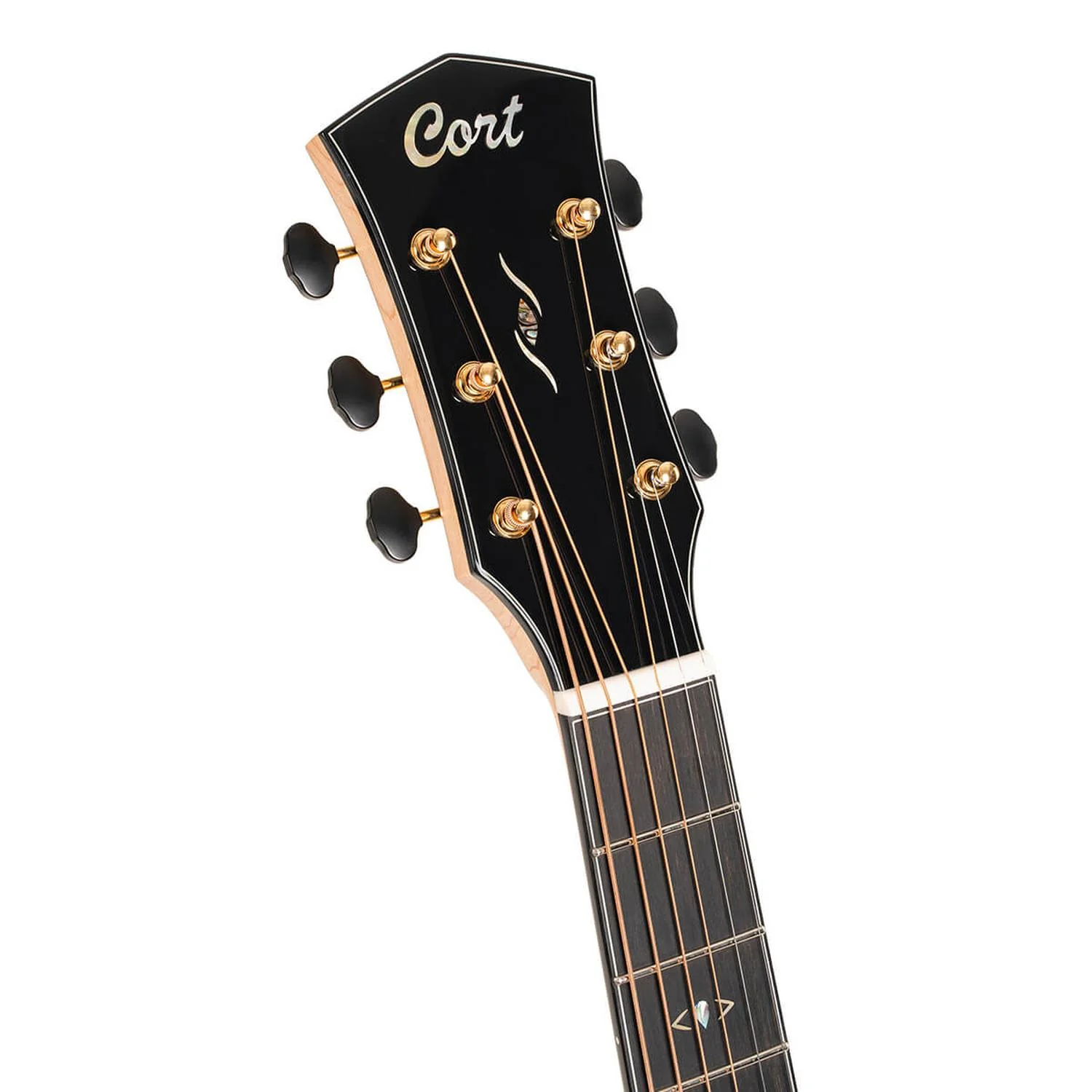 Cort Gold-Passion 6 String Electro Acoustic Guitar with Case - Natural Glossy - Image 5