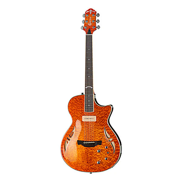 Crafter SAT-QMOS Slim Arched Electric Guitar - Sunburst
