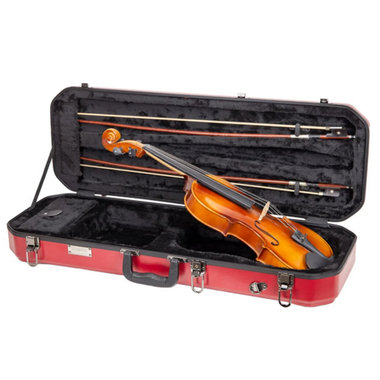 Crossrock CRA860VF 4/4 Size ABS Oblong Violin - Image 20