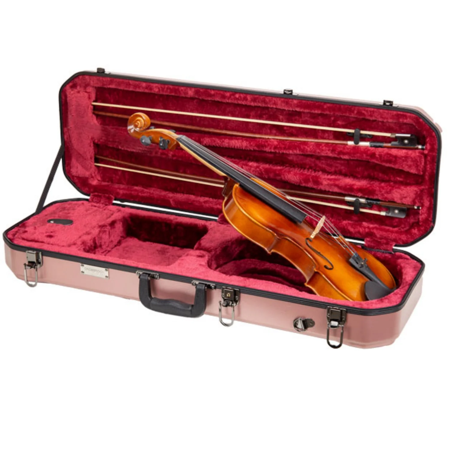 Crossrock CRA860VF 4/4 Size ABS Oblong Violin - Image 29