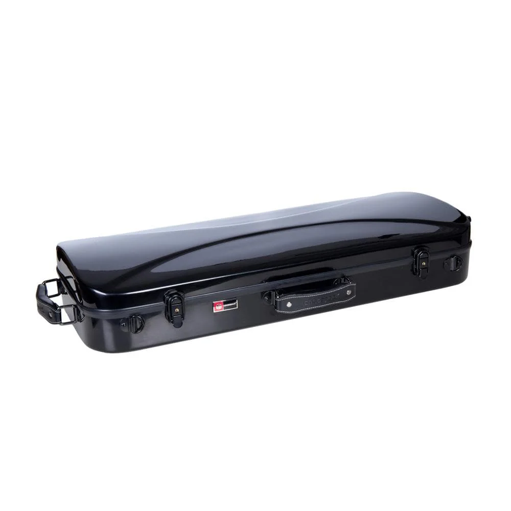 Crossrock CRF1000DVBK Fiberglass Double Violin Case - Image 5