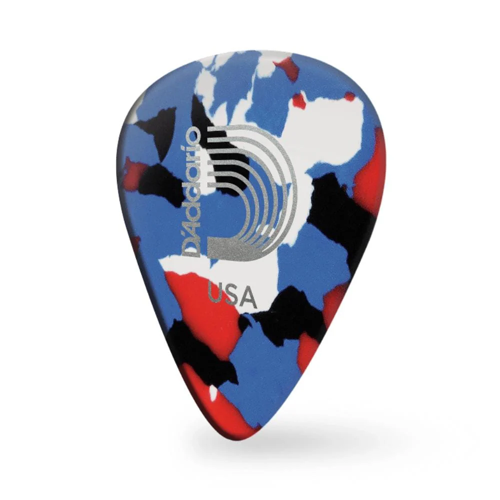 D'Addario Classic Celluloid Multi-Color 1.0mm Heavy Gauge Guitar Pick - Image 2