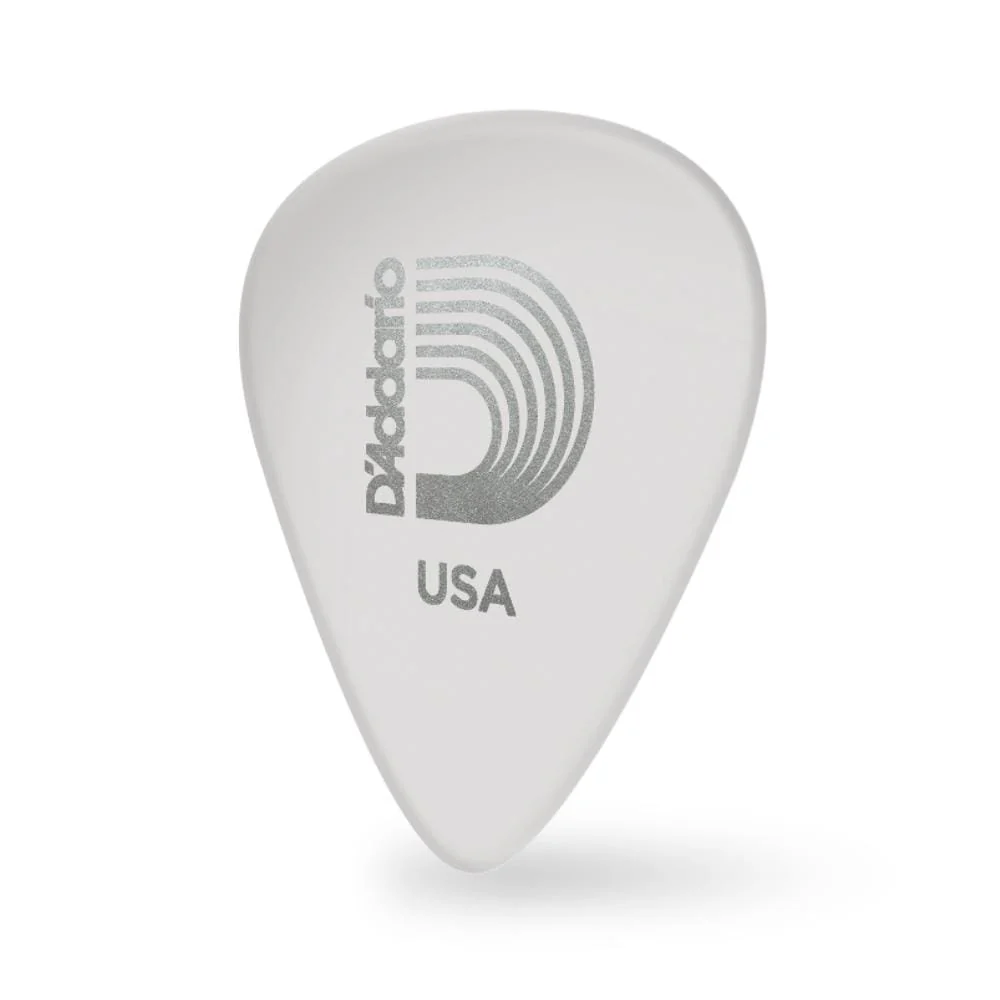 D'Addario Classic Celluloid White 0.50mm Light Gauge Guitar Pick - Image 2