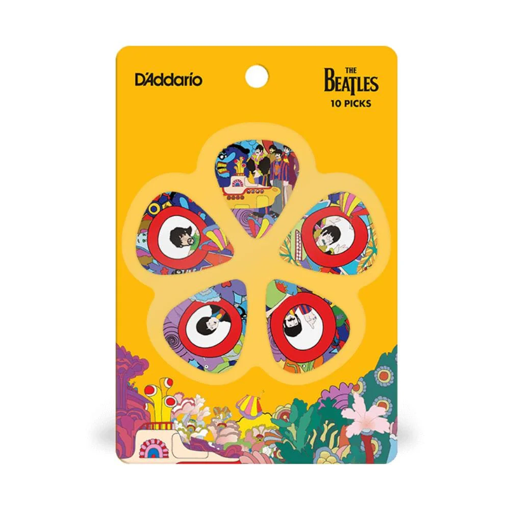 D'Addario The Beatles Yellow Submarine 50th Anniversary Guitar Picks - Pack of 10
