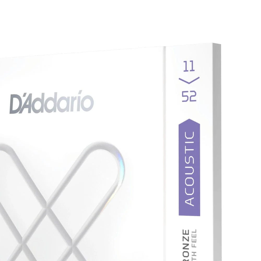 D'Addario XS Acoustic Guitar coated Strings Phosphor Bronze, Custom Light, 11-52 - Image 3