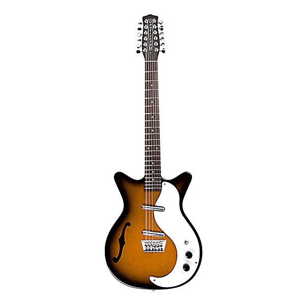 Danelectro 59 Dano 12 Semi Hollow Electric Guitars - Tobacco Sunburst