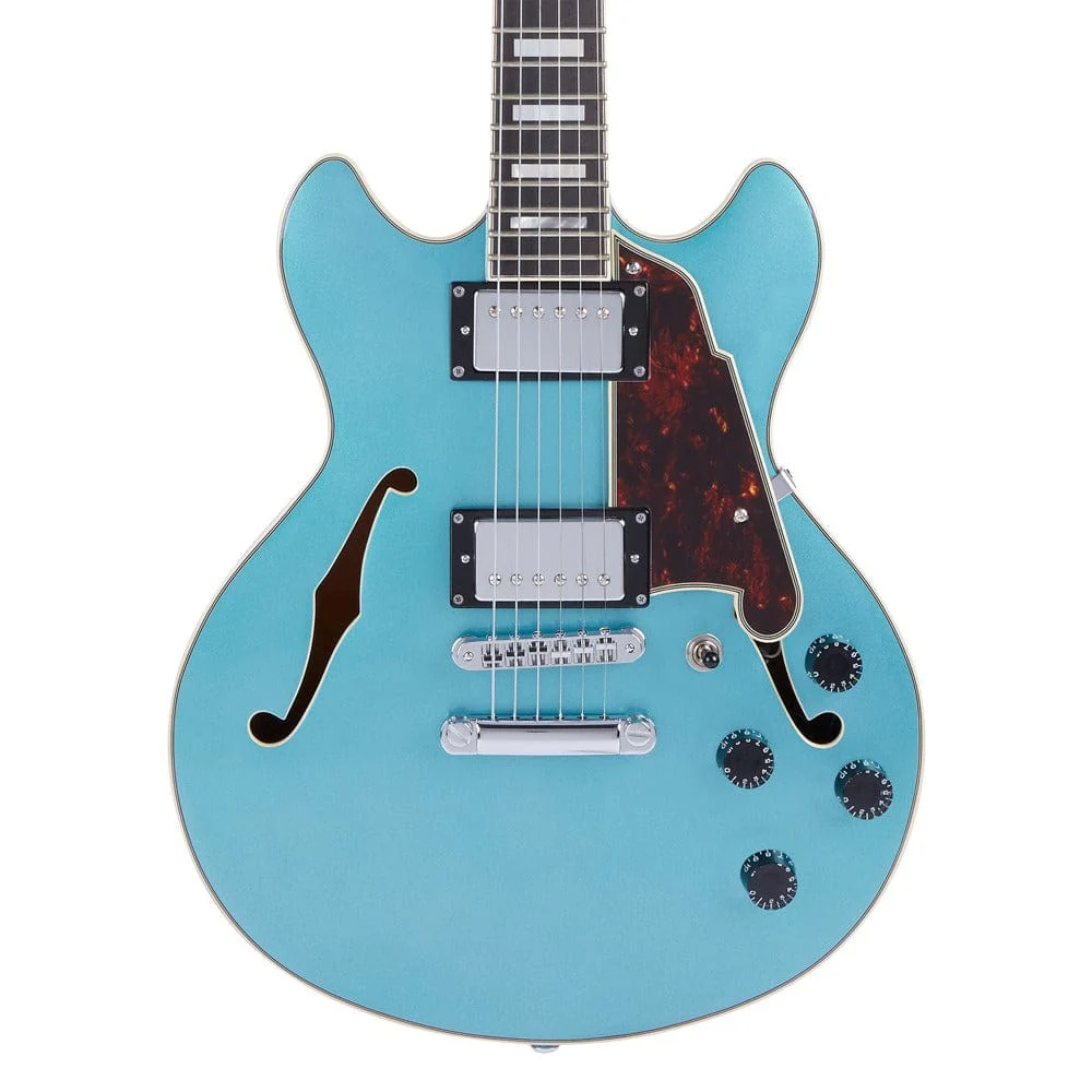 D'Angelico Premier Mini DC Semi-Hollow 6 String Electric Guitar - Image 15