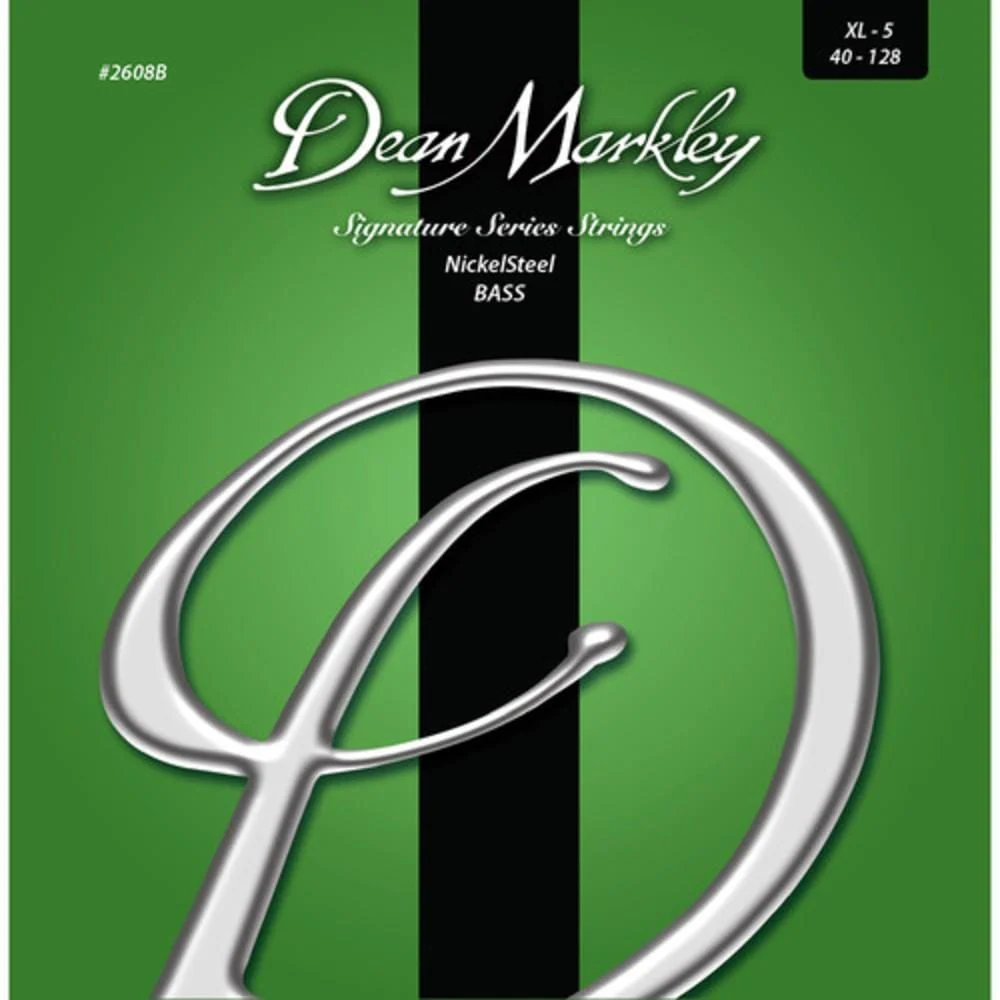 Dean Markley 2608B Signature Series Bass Guitar Strings- Extra Light 5-Strings - 40-128