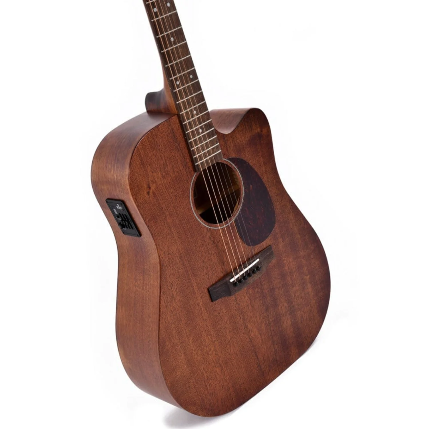 Ditson DC-15E Cutaway 6 String Electro Acoustic Guitar - Mahogany - Image 3