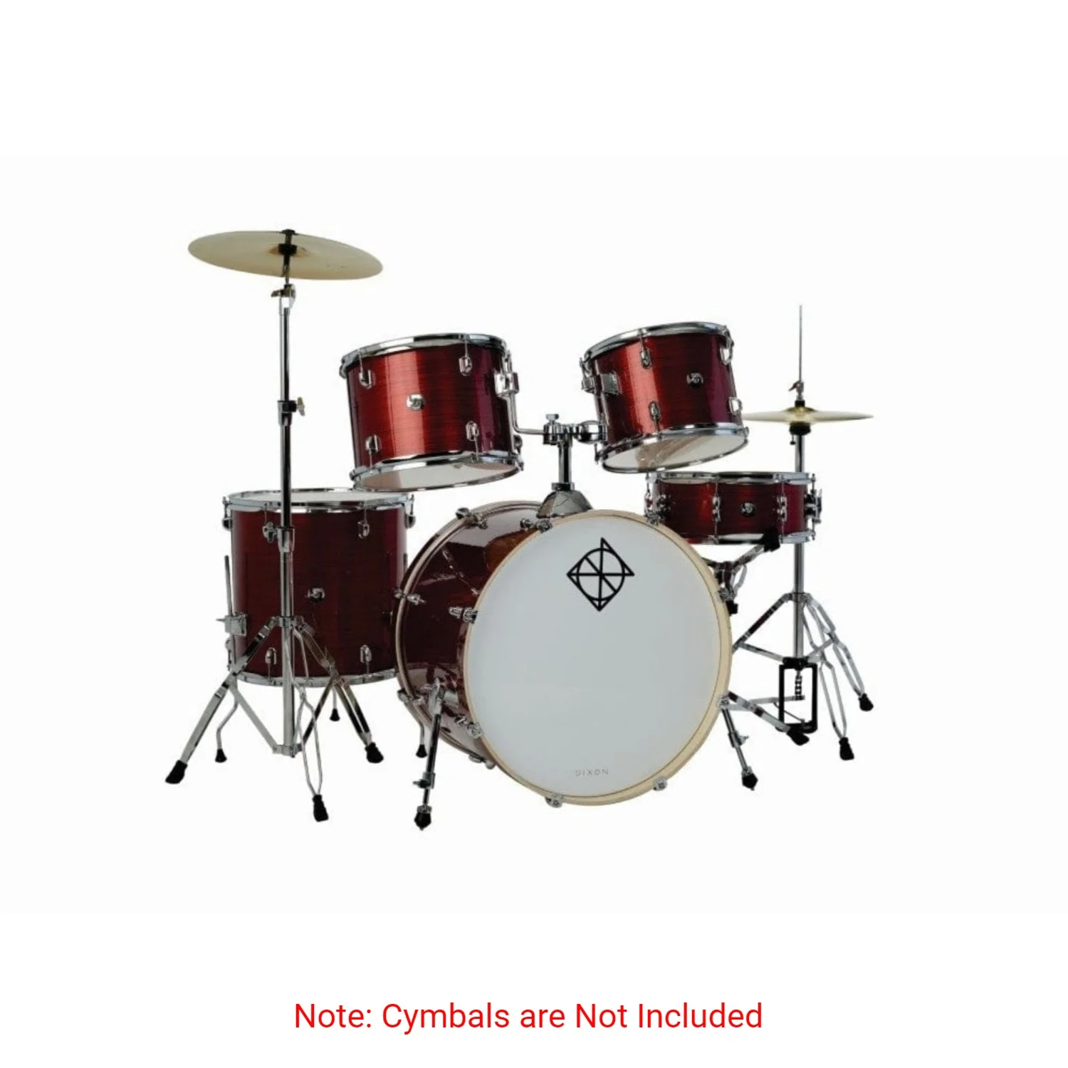 Dixon Drums Spark Standard Series 5 Piece Acoustic Drum Kit with Hardware - Image 2