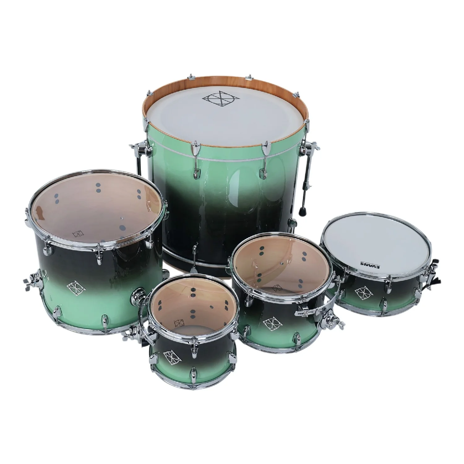 Dixon Fuse 5 Piece Maple Gloss Acoustic Drum Kit - Image 5