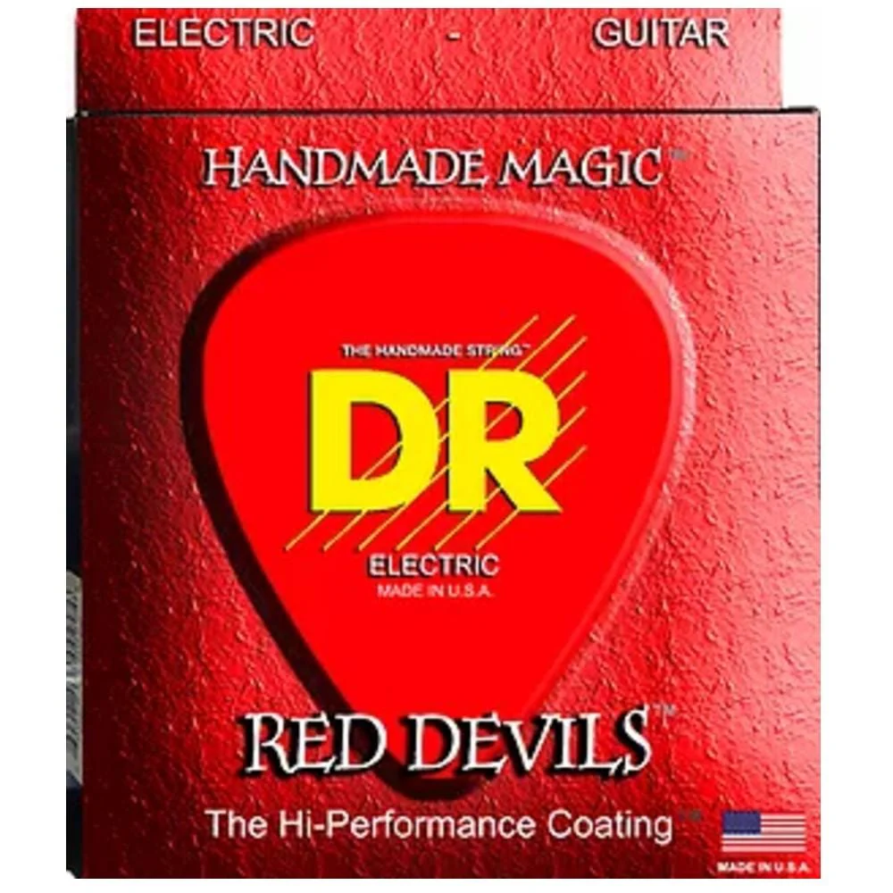 DR String RDE Red Devils Red Colored Electric Guitar Strings