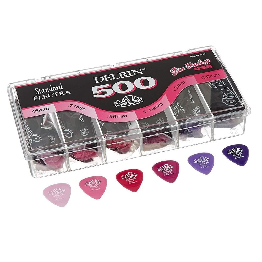Dunlop 4100 Standard Delrin 500 Guitar Picks Set