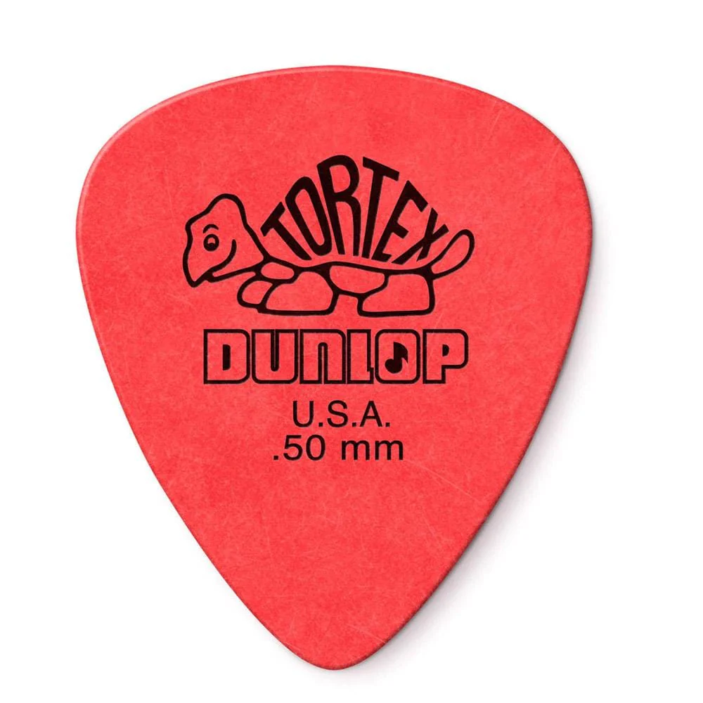 Dunlop 418R Tortex Guitars Picks - Pack of 6 - 0.50MM - Image 2