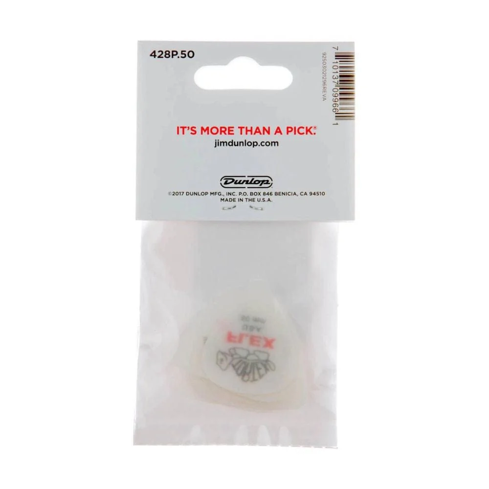 Dunlop 428P Tortex Flex Standard Guitar Picks - Pack of 12 - Image 3