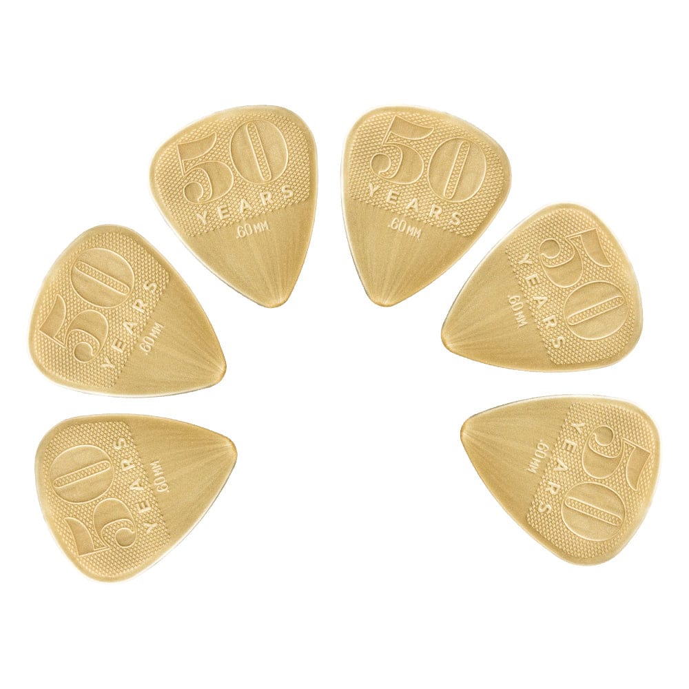 Dunlop 442P 50th Anniversary Nylon Standard Guitar Picks - Pack of 12 - Image 2