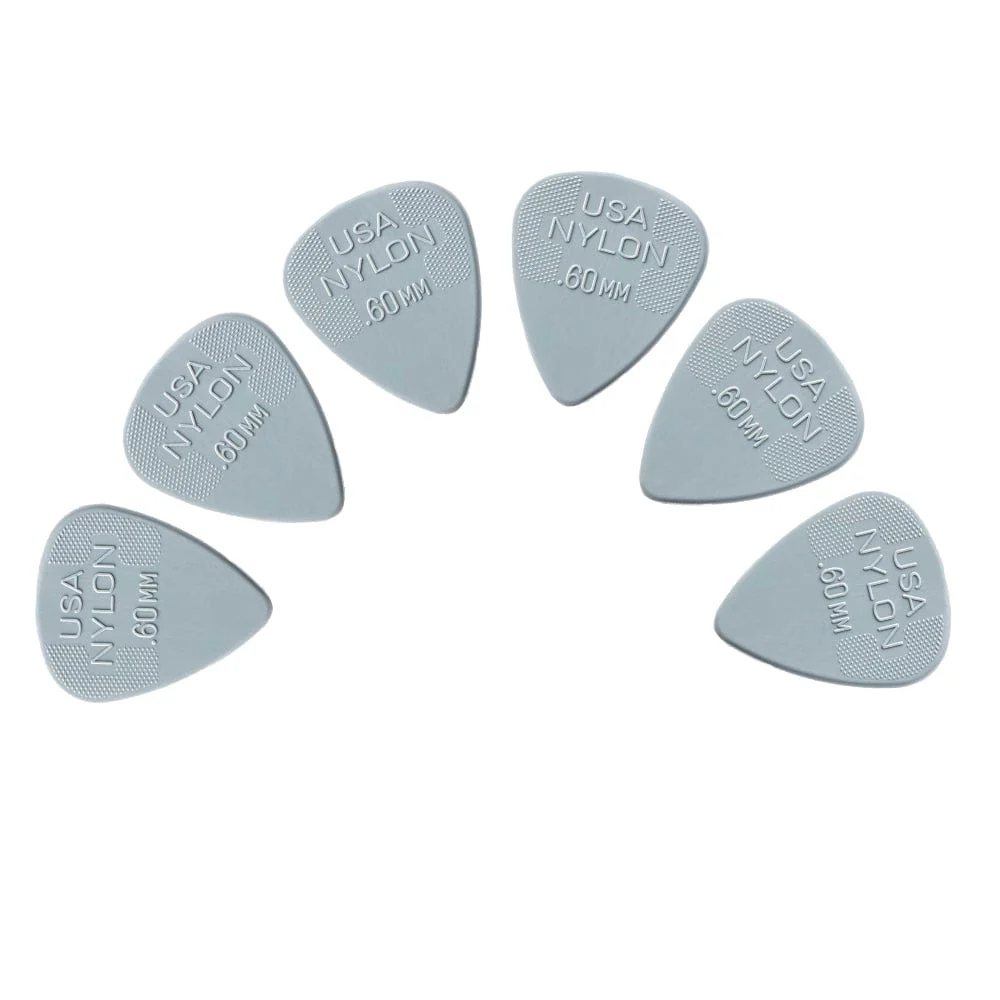 Dunlop 44P Standard Nylon Guitar Picks - Pack of 6