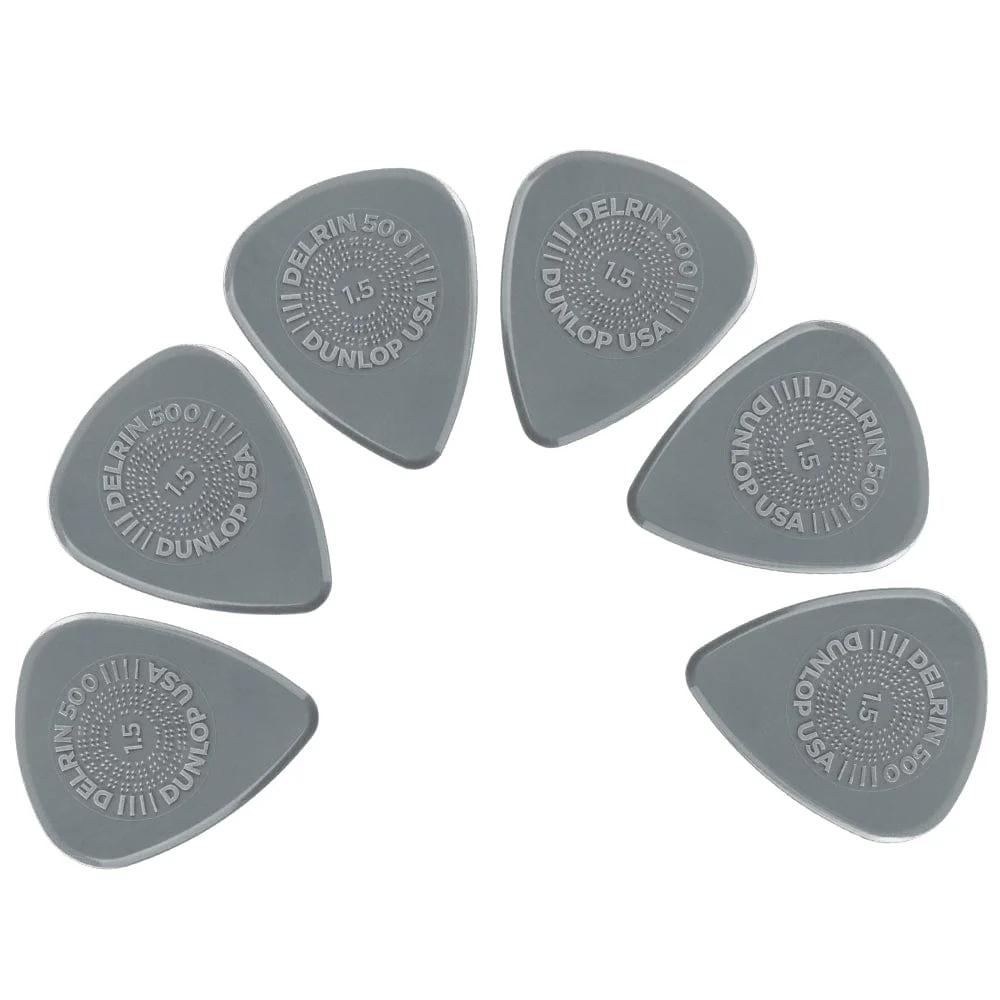 Dunlop 450R Prime 500 Grip Delrin Guitar Picks- Pack of 6 - Image 3