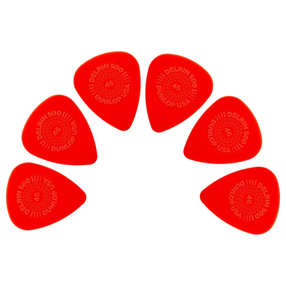 Dunlop 450R Prime 500 Grip Delrin Guitar Picks- Pack of 6 - Image 9