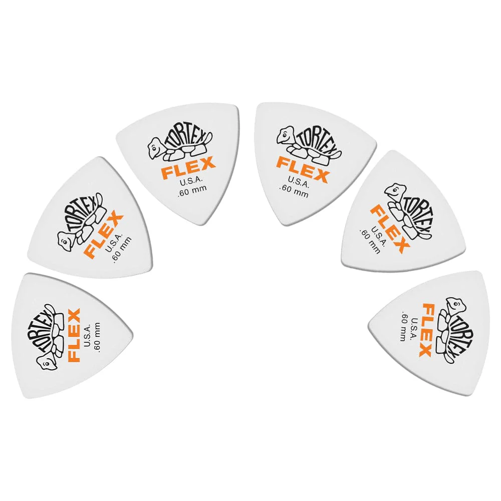 Dunlop 456P Tortex Flex Triangular Guitar Picks - Pack Of 6 - Image 3
