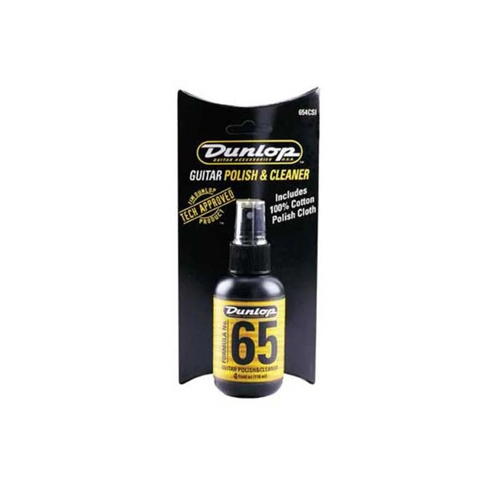 Dunlop 654C Formula No.65 Guitar Polish and Cleaner with Cloth