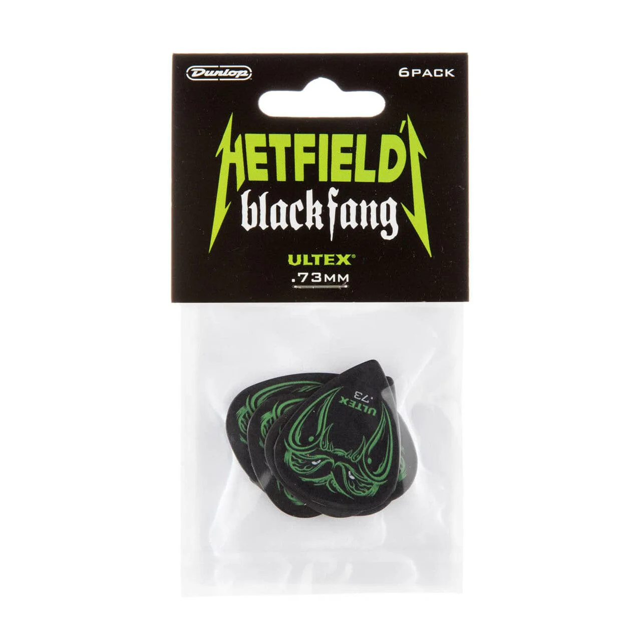 Dunlop PH112P Hetfield Black Fang Guitar Picks - Pack of 6