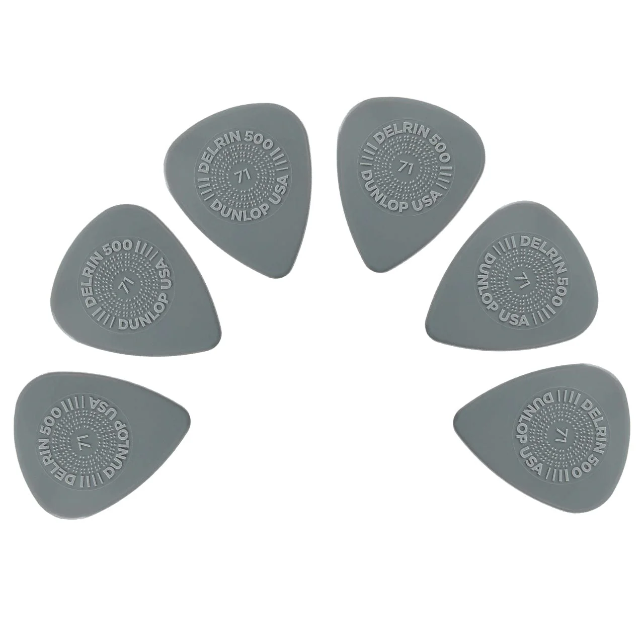 Dunlop Prime Grip Delrin 500P Guitar Picks - Pack of 6 - Image 3