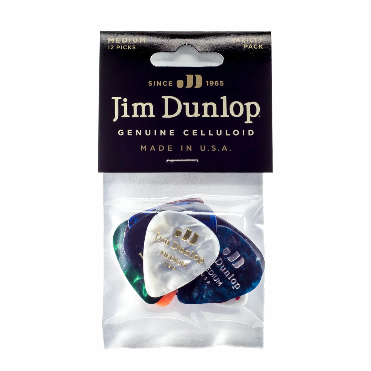 Dunlop PVP106 Celluloid Guitar Picks Variety Pack - Pack of 12 - Image 2