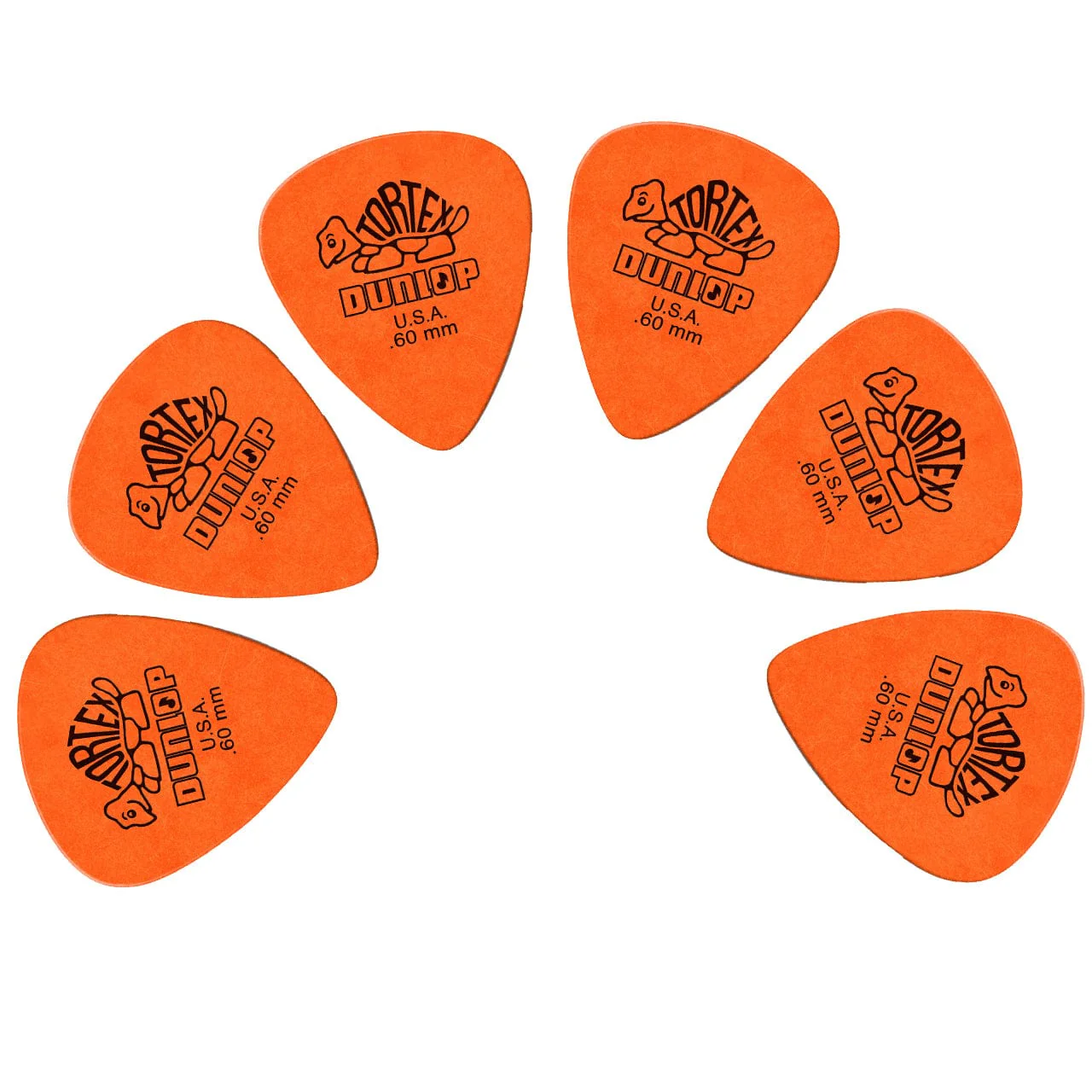 Dunlop 418R Tortex Standard Guitar Picks - Set of 6 - Image 4