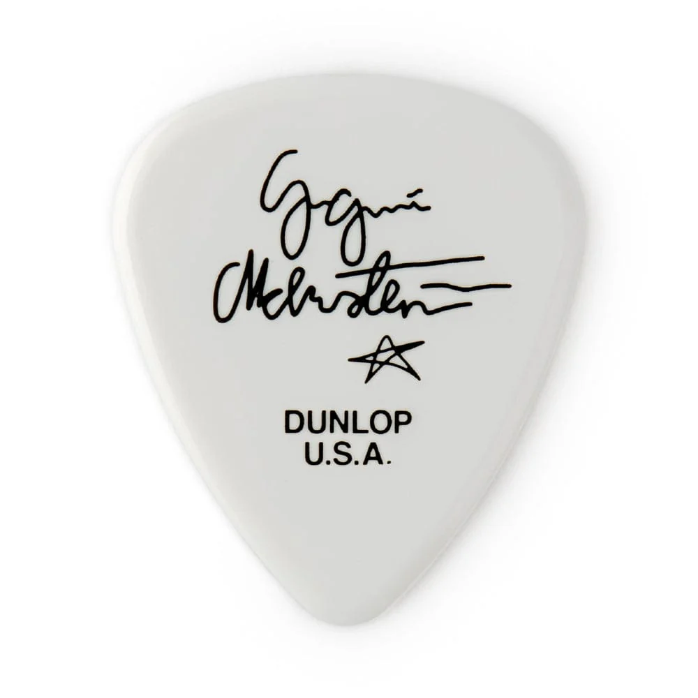 Dunlop Yngwie Malmsteen Custom Delrin Guitar Picks - Pack of  6 - 1.5mm White - Image 2